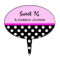 Personalized: Polkadot Sweet 16 Cake Pick