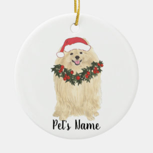 Personalized Pomeranian Ceramic Ornament