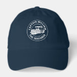 Personalized Pontoon Boat Owners Distressed Style Hat