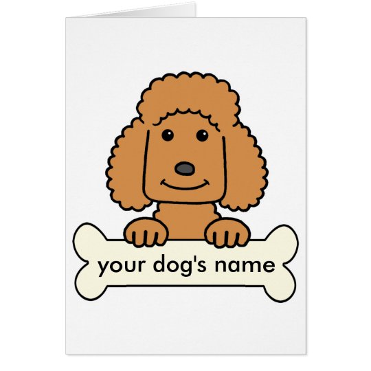 Personalized Poodle Card