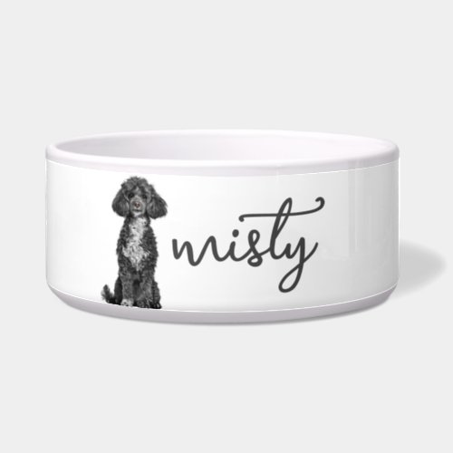 Personalized Poodle Food Bowl