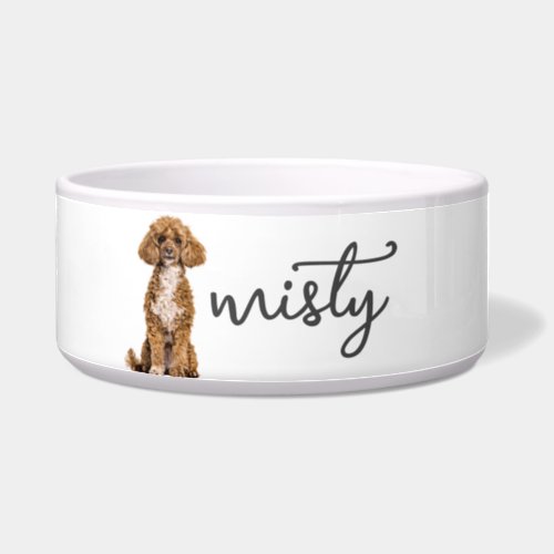 Personalized Poodle Food Bowl