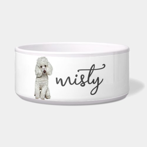 Personalized Poodle Food Bowl