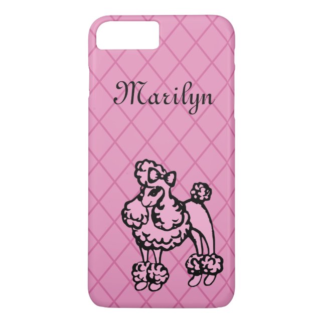 Personalized Poodle iPhone 7 Plus Case (Back)