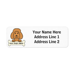 Personalized Poodle Label