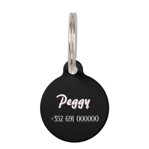 Personalized Poodle Name ID Tag