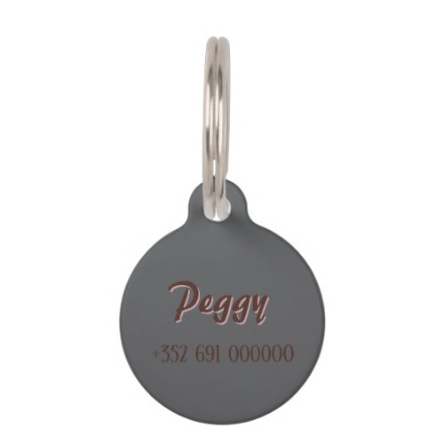 Personalized Poodle Name ID Tag