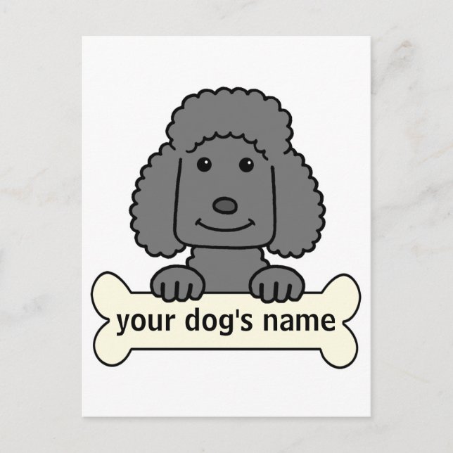 Personalized Poodle Postcard (Front)