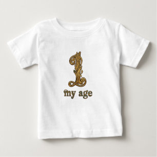 Personalized Pooh First Birthday Baby T-Shirt