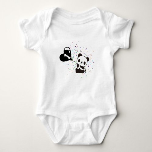 Personalized Pooh Watercolor First Birthday Baby Baby Bodysuit