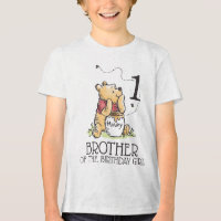 Personalized Pooh Watercolor First Birthday