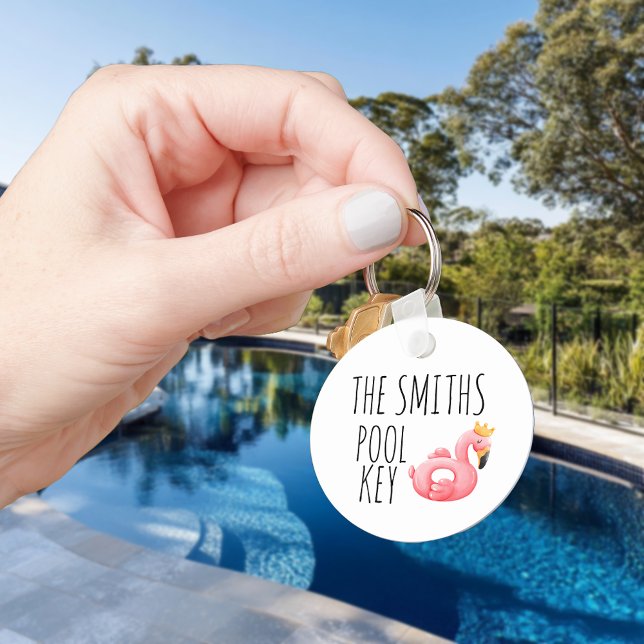 Personalized Pool Key Name  Keychain (Creator Uploaded)