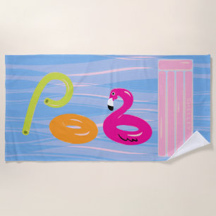 Personalized Pool Towel Pool Floats Beach Towel