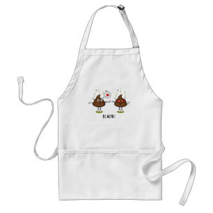 Personalized Poop Emoji Love Couple Adult Apron