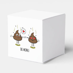 Personalized Poop Emoji Love Couple Favor Boxes