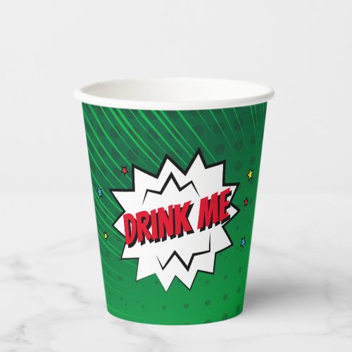 Personalized Pop Art Christmas Comic  Paper Cups