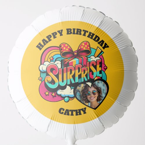 Personalized Pop Art Retro Birthday Photo