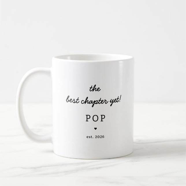 Personalized Pop Mug New Grandpa Gift (Left)