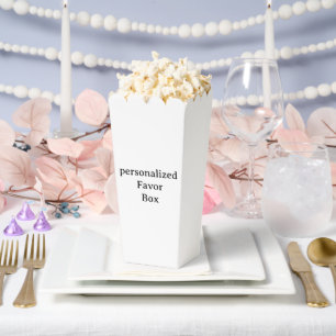 personalized Popcorn 3.75x3.5x7.5 Favor Boxes