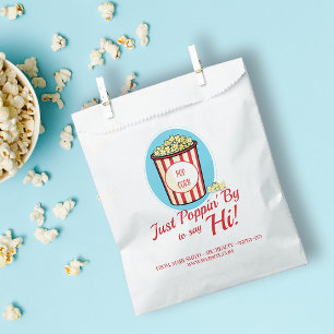 Personalized Poppin' By to Say Hi Pop By Favor Bag