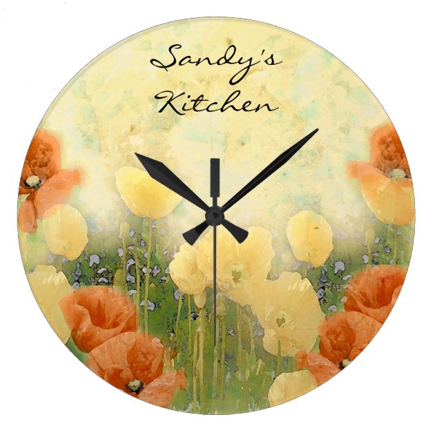 Personalized Poppy Kitchen Clock Zazzle Com   Personalized Poppy Kitchen Clock R536f8917e4944c24aa2f89e3334e1e4b Fup13 8byvr 630 