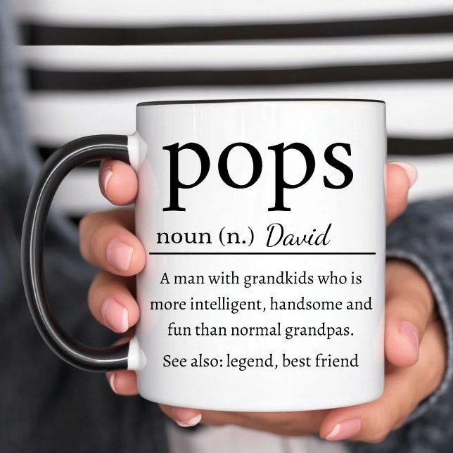Personalized Pops Definition  Two-Tone Coffee Mug (Creator Uploaded)