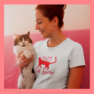 Personalized Popular Crazy Cat Lady T-Shirt