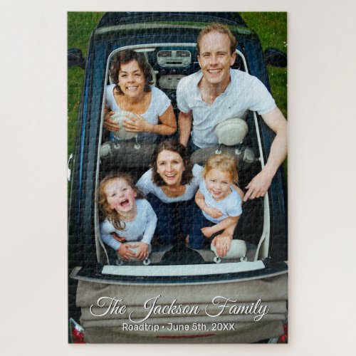 Personalized Portrait The Family Photo Jigsaw Puzzle