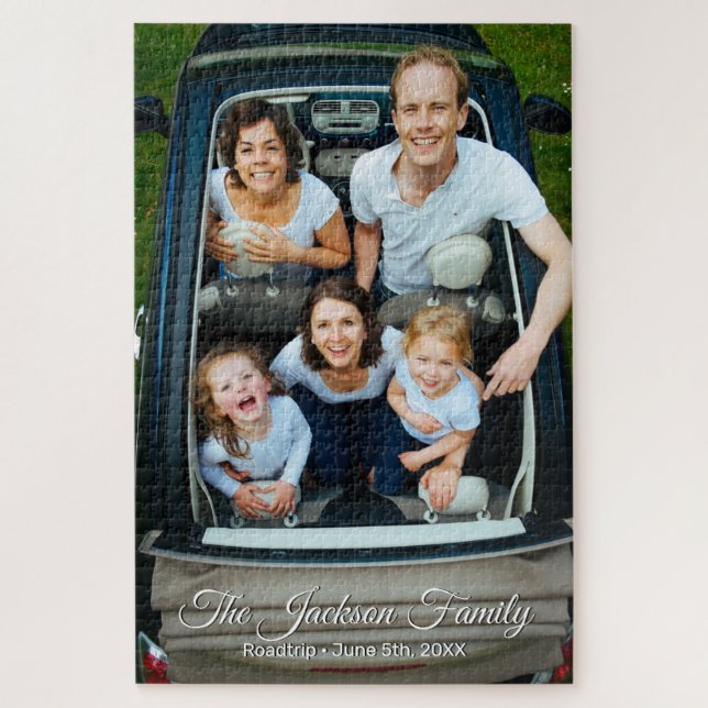 Personalized Portrait The Family Photo Jigsaw Puzzle (Vertical)