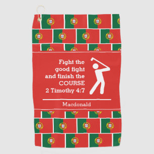 Personalized PORTUGAL Christian Golf Towel