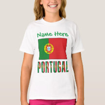 Personalized Portugal Flag Heritage Girls'