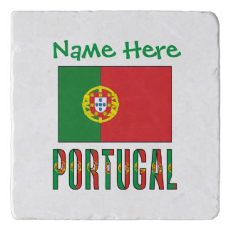 Personalized Portugal Flag Heritage Kitchen Trivet