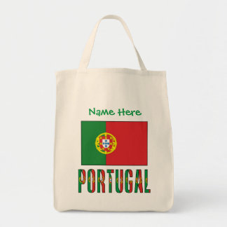 Personalized Portugal Flag Heritage  Tote Bag