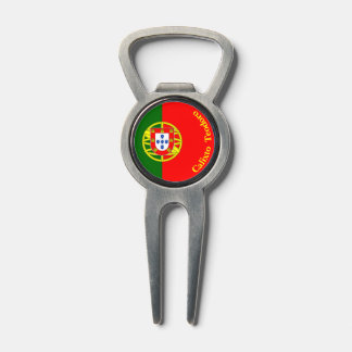 Personalized Portuguese Flag And Name Divot Tool