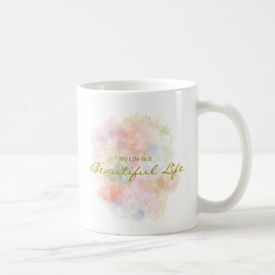 Personalized Positive Quote Resin Art Typography Coffee Mug