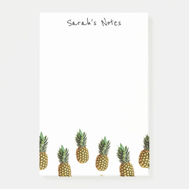 Personalized Post-it® notes for pineapple lover (Front)