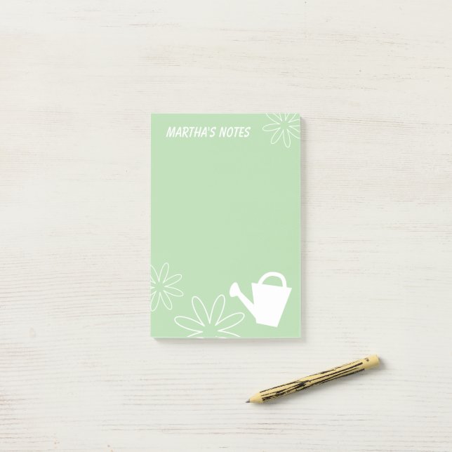Personalized Post-it® notes for plant lover (On Desk)