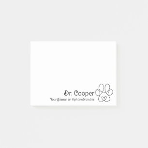 Personalized Post it Notes for Veterinarians