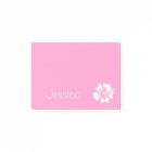 Personalized Post-it® notes | Pink hibiscus flower