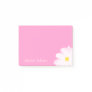 Personalized Post-it® notes Pink with daisy flower