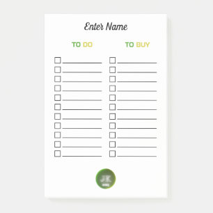 Personalized Post-it Notes To Do To Buy JK 2025