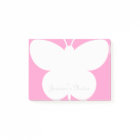 Personalized Post-it® notes with cute butterfly