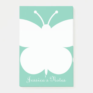 Personalized Post-it® notes with cute butterfly