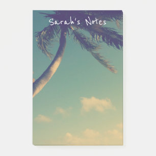 Personalized Post-it® notes with palm tree photo