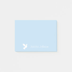 Personalized Post-it® notes with white doves
