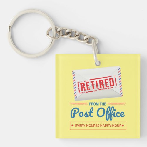 Personalized Postal Worker Retirement Mailman Keychain