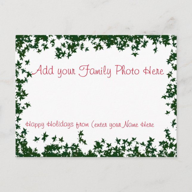 Personalized Postcards with your Family Photo (Front)