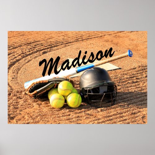 Personalized Poster for Fastpitch Softball Players