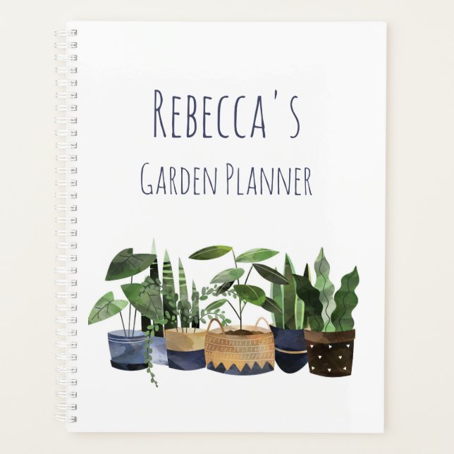 Personalized Pot Plant & Cactus Garden  Planner (Front)