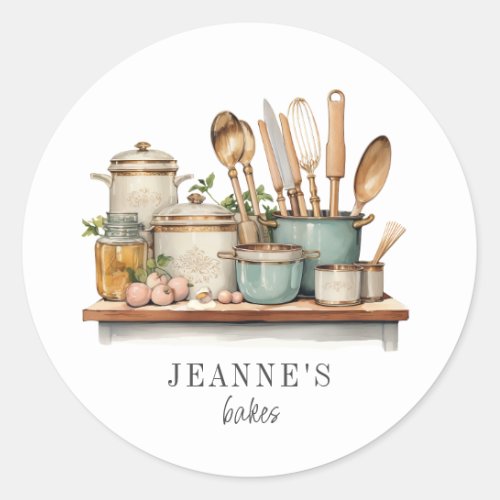 Personalized Pots Pans Cooking Utensils Food Label